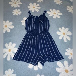 Jenna & Jessie girls stripped romper size 10, EUC